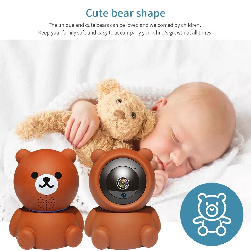 Bear Camera1080P Wifi IP Camera Auto Tracking IR Night