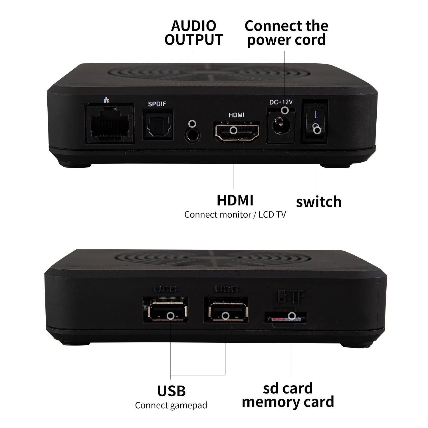Double handle arcade joystick game console