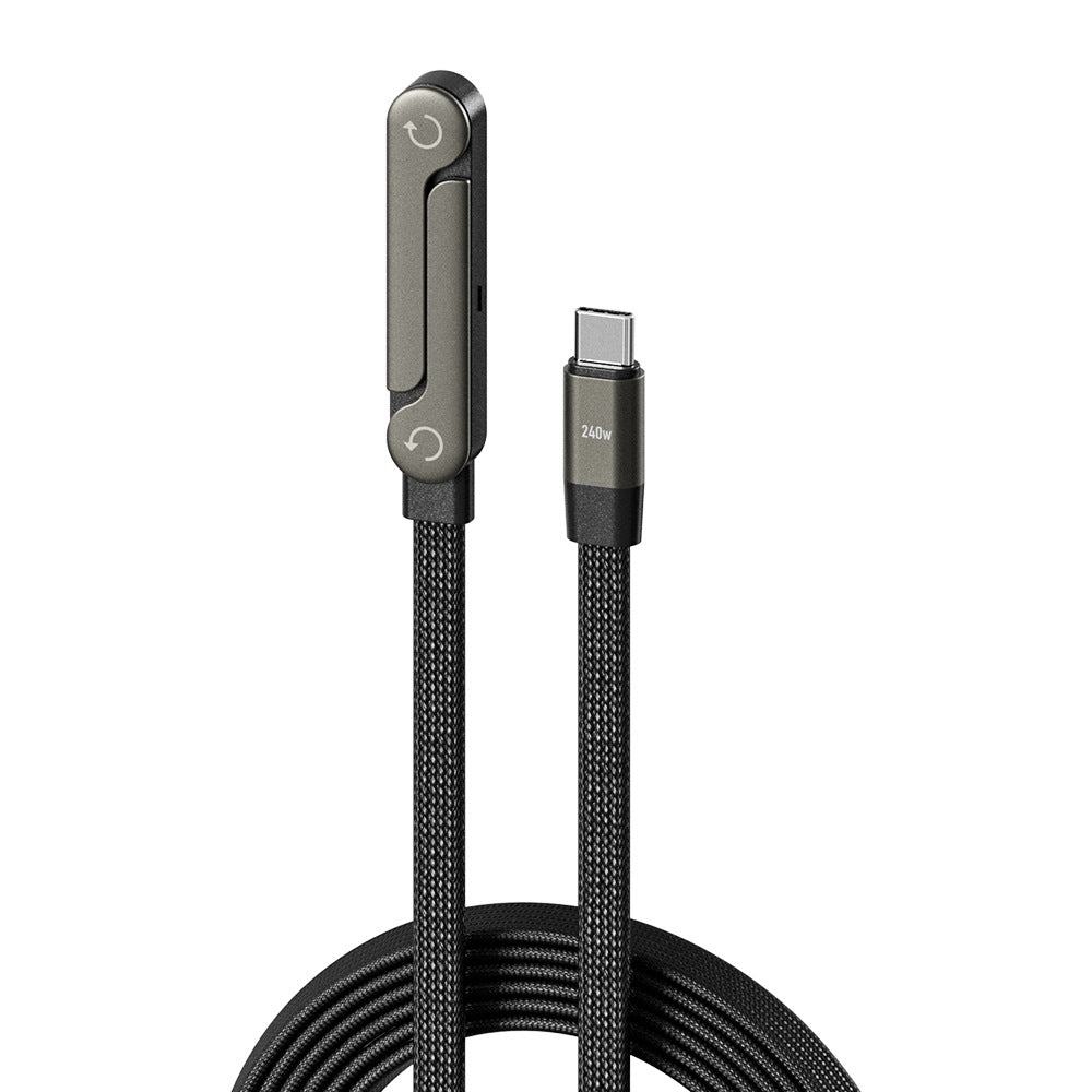 Fast Charging Foldable Bracket Data Cable 2-in-1 Data Wire
