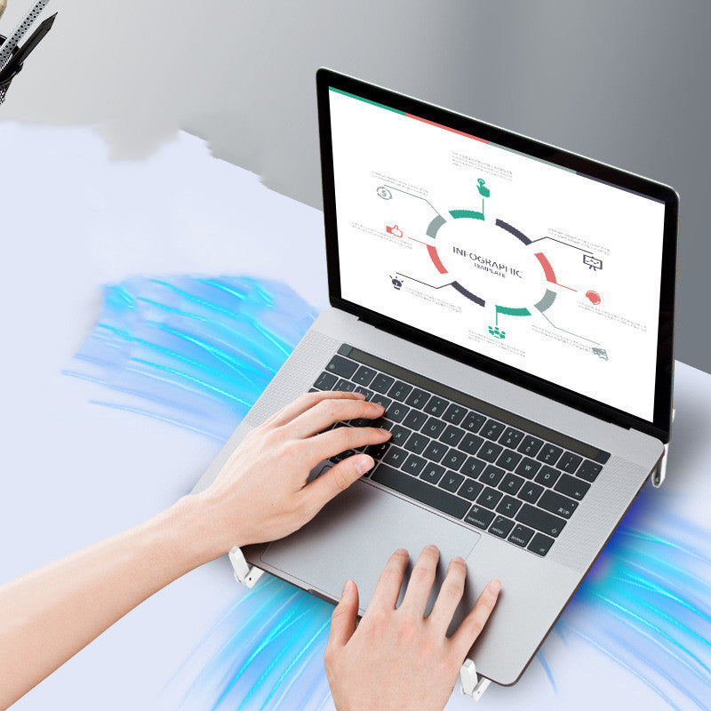 Portable Slim Smart Laptop Cooling Pad USB 3 Fans Gaming
