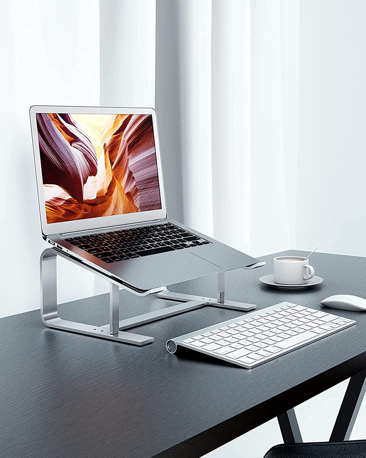 Aluminium Laptop Riser Ergonomic Laptop Holder