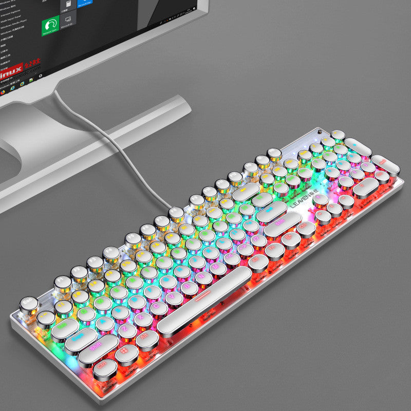 Luminous Punk USB Wired Computer Gaming Keyboard