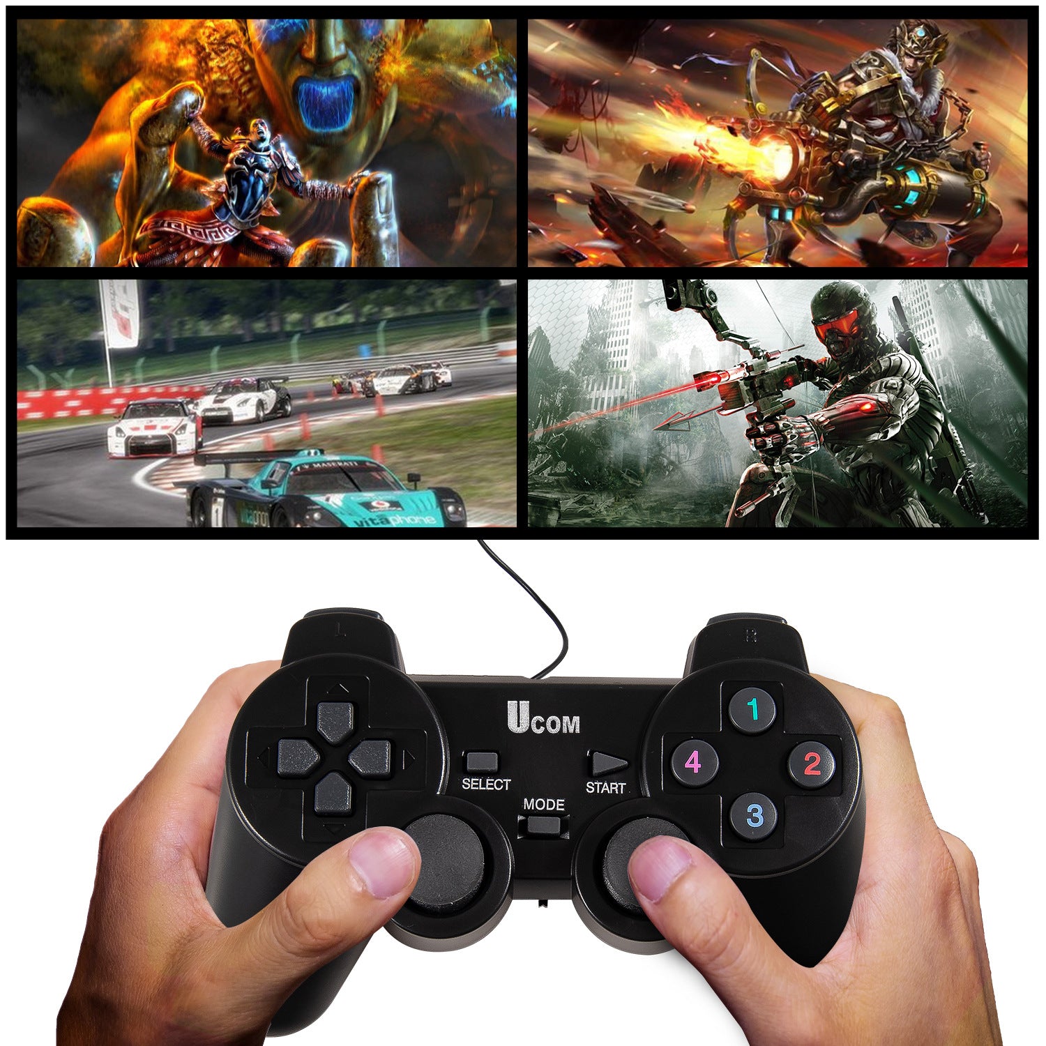 Double handle arcade joystick game console