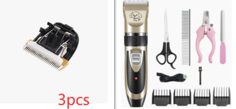 USB Rechargeable Electric Pet Clipper Razor Set Low Noise